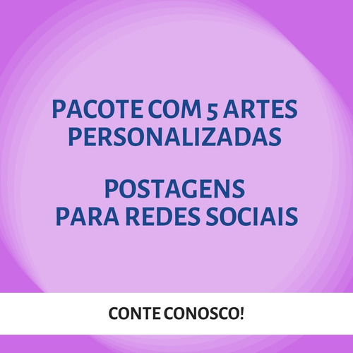 Pacote Com 5 Artes Para Postagens De Redes Sociais