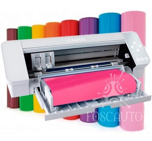 Adesivo Rosa Magenta P/ Plotter Silhouette Cameo - 5m X 25cm