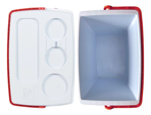 Kit Praia Duas Cadeiras Coloridas +caixa Térmica Cooler 19 L