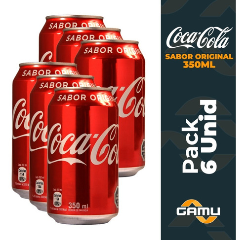 6 Unidades - Coca-cola - Sabor Original - 350ml