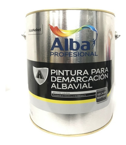 Pintura Demarcacion Vial Albavial Blanco 4 Litros Alba - Mm