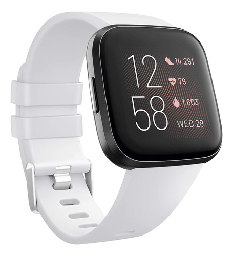 Malla Para Reloj Fitbit Versa/versa Lite/versa 2 (blanca)