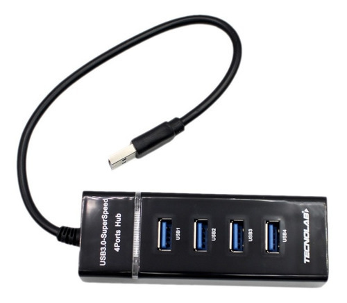 Hub 4 Puertos Multi Usb 3.0 Luz Led Adaptador /03-tl062