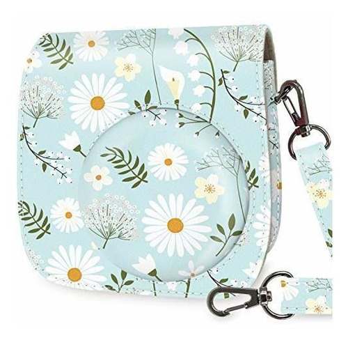 Estuche Protectora Para Camara Mini 11 9 8 Flor Azul