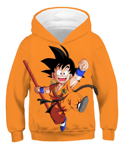 Siete Dragon Ball Goku Sudadera Con Capucha Para Niños Lindo