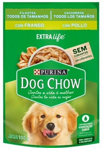 Dog Chow Cachorro Todos Los Tamaños Pollo - 100 Gr