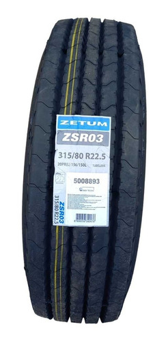 Neumático Zetum By Kumho 315 80 R22,5 Zsr03 Lineal Cavallino