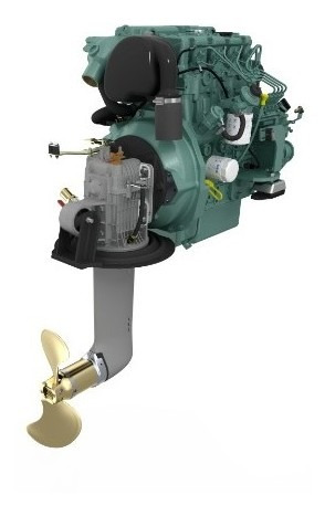 Motor Diesel Veleiro Volvo Penta D2 50hp Com Rabeta
