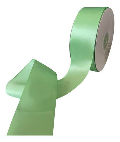 Cinta Listón Liso 3.8 Cm X 45 M - Rollo Genérico Menta Una-cara