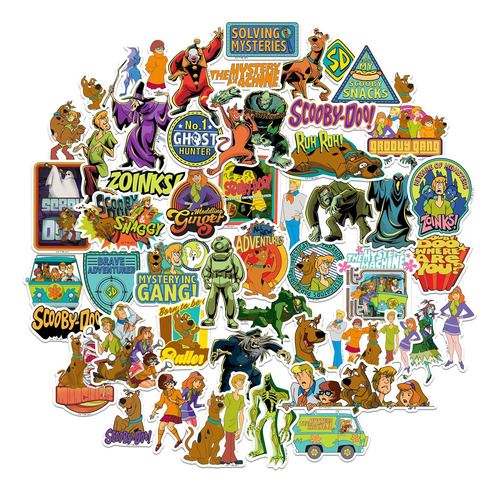 Paquete De Pegatinas Scooby-doo Cortadas Vinilo Grande ...