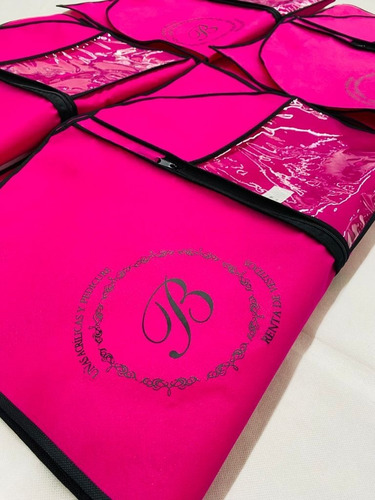 Set Kit-25pz Porta-traje+25pz Porta-zapato Personalizado Rosa