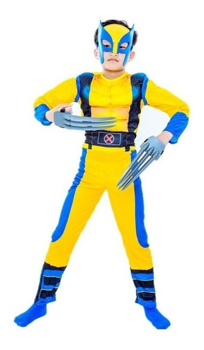 Disfraz De Niño Wolverine Para Cosplay Mono Para Niños X-me