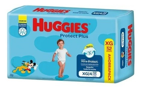 Pañales Huggies Protect Plus Pack Ahorro Todos Los Talles