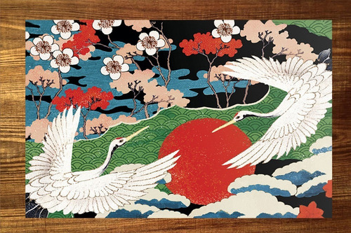 Imagem 4 de 6 de Jogo Americano 4 Peças Decorativo Mesa Jantar Oriental Novos
