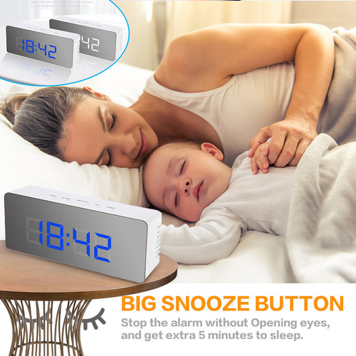 Reloj Despertador Digital Led Creativo Con Pantalla Nocturna