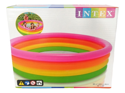 Piscina Inflable Pelotas O Agua Grande 1.68m X 46cm Intex