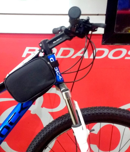 Imagen 4 de 9 de Bolso Porta Celular Con Alforja Para Bicicleta Muy Firme