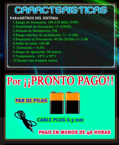 Pack De Microfonos Solapa Diadema Inhalambrico 80m Vecc