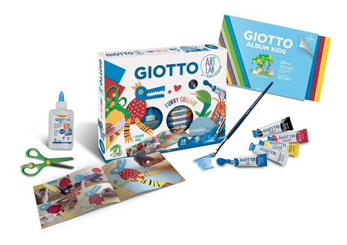 Libro Para Colorear Giotto Art Lab: Set Funny Collage