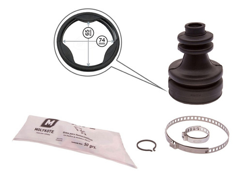 Kit Fuelle Homocinetica Lado Caja Ford Ka -