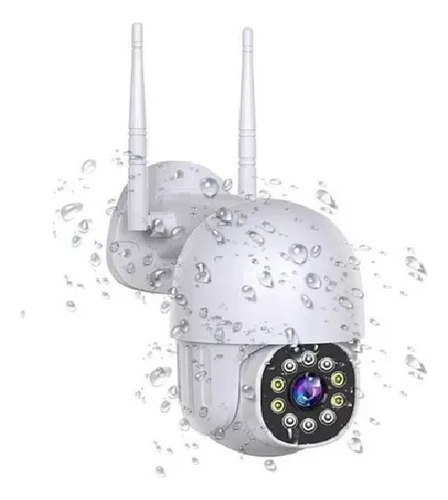 Camara Exterior Ip Domo 360 Wifi Land 16 Leds + Micro 16 Gb