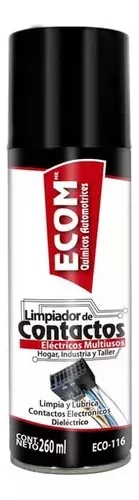 Spray Limpiador de Contactos y Uniones Eléctricas Ecom