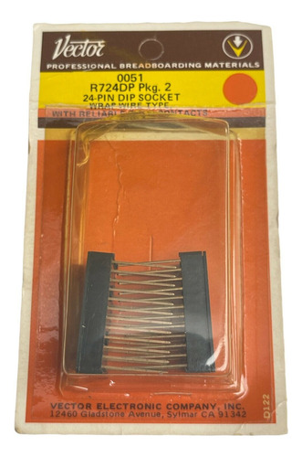 Vector R724dp 24-pin Dip Socket Connector Nos New Old St Ccg