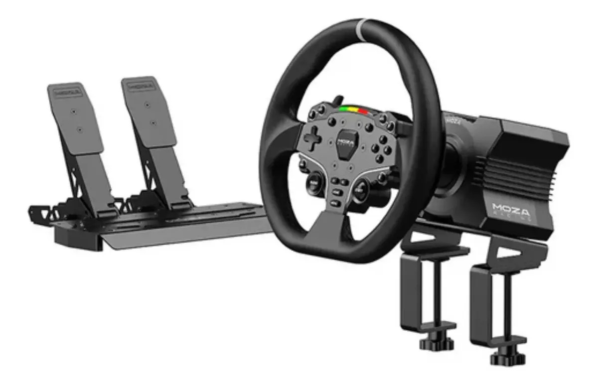 Volante e pedais Sr-p Lite Moza R5 Dd Bundle 5,5 nm Pc Black