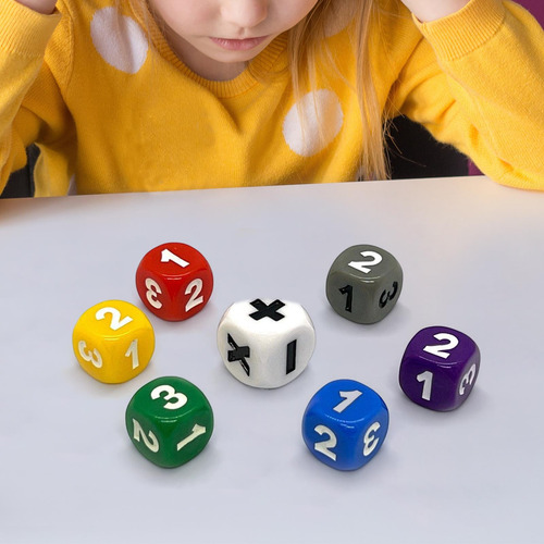 Juego De Dados De Enseñanza De 7 Piezas Manipuladores De