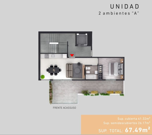 UNIDADES 2 Y 3 AMBIENTES DE CATEGORÍA + LOCAL COME