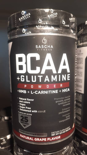 Sascha Fitness Bcaa Glutamine Powder Suplemento Alimenticio 