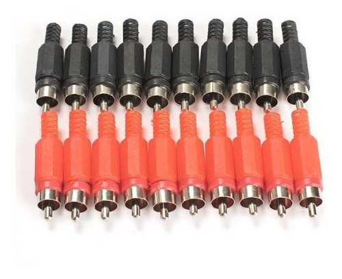 Honbay 20pcs Soldadura Conector Rca Macho Audio Video Adapta