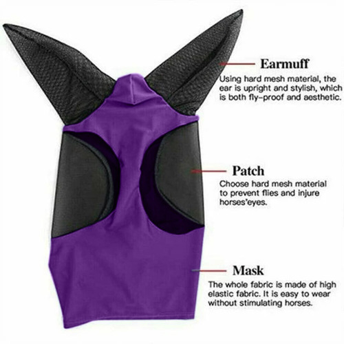 Máscara Equina De Malha Antimosca V Comfort 189v Fit Fly Mas
