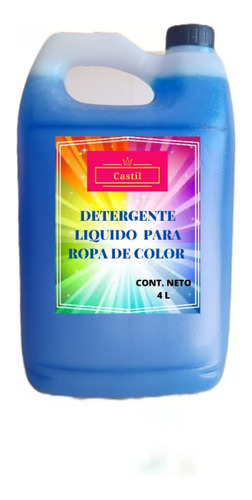 Detergente Líquido Para Ropa De Color 4 L