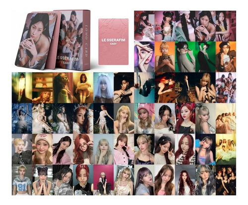 Le Sserafim (55 Photocard + Sticker) Kpop Pegatina+ Lomocard