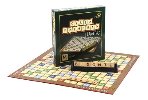 Cruza Palabras Jumbo Letras De Madera Juego De Mesa  Bisonte