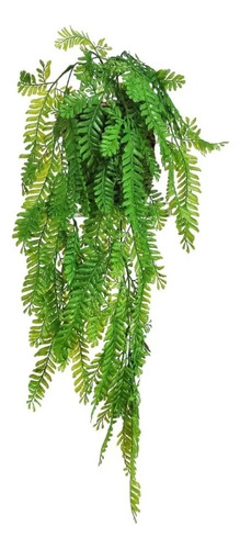 Vaso Folhagem Pendente De Samambaia Artificial Folhas Caídas Cor Verde
