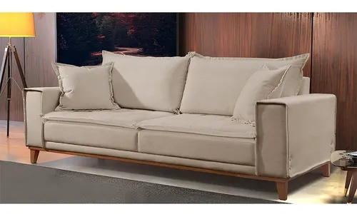 Sofá Fixo 2 Lugares Luxo 160 Cm Aquiles