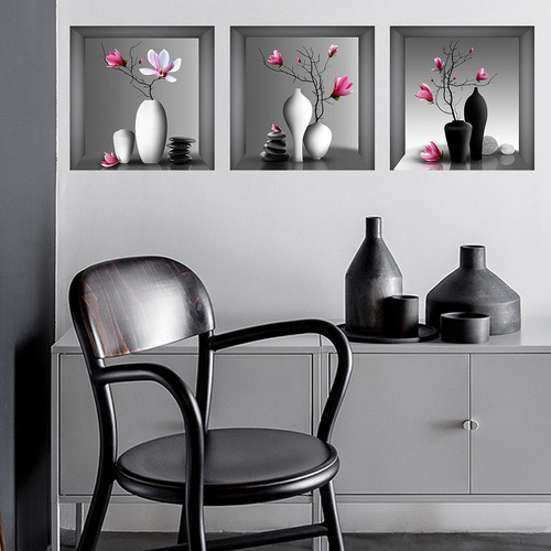 2 X 3x Impresión Floral De Arte De Pared,, De