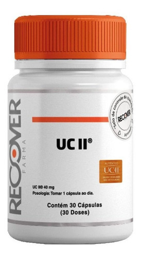 Uc 2 - 40mg (colágeno Tipo 2) - 30 Cápsulas Sabor Natural