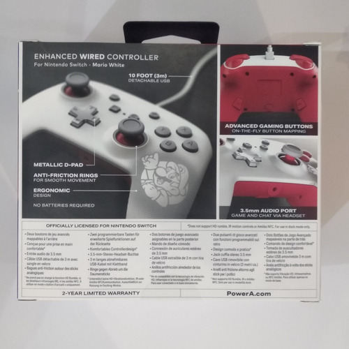 Imagen 5 de 7 de Joystick Control Mario White Powera Nintendo Switch Original