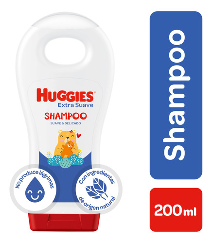 Shampoo Huggies Extra Suav 200m - mL a $50