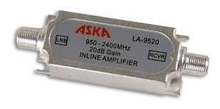 Amplificador In-line 20 Db Para Lnb De Satélite Dbs 2.5 Ghz