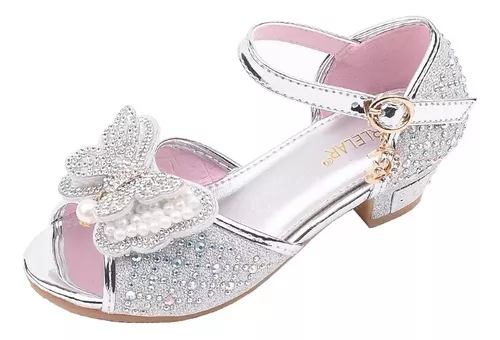Zapatos de vestir de princesa para niñas, juego de tacones de