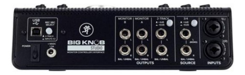 Interface Controlador Big Knob Studio Mackie Preto