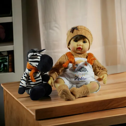 Bebé Siliconado Reborn Con Zebra