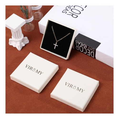 Collar Cross Cross Viromy Para Mujeres 14k Gold Lindo Collar
