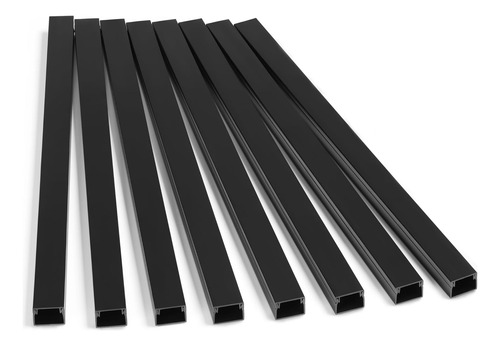 Kit De Ocultación De Cable Con Cubiertas Negras 3.2m
