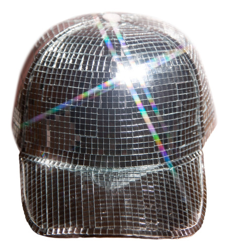 Sombrero De Pescador Tipo Bola Para Dj Glitter Mirror Hat No