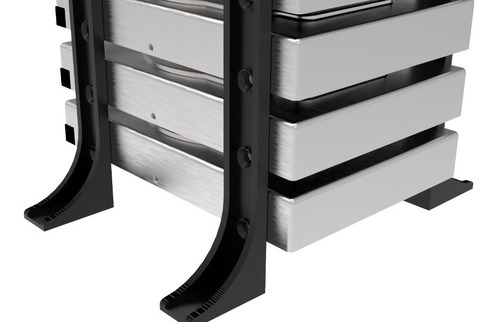 Suporte Rack Externo Vertical Até 8 Hd/ssd Organizador Mesa